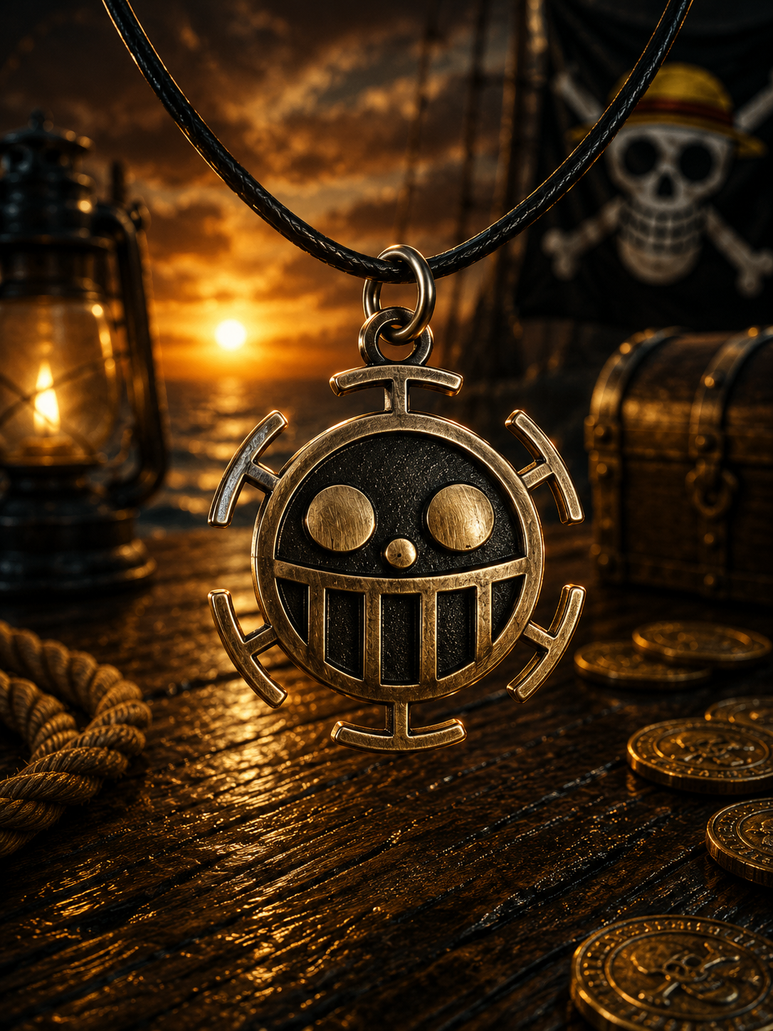 One Piece: Jolly Roger Pendant Necklaces