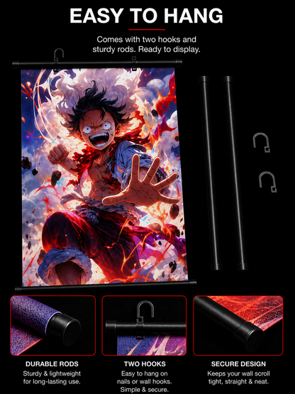 One Piece: Raging Haki Wall Scroll