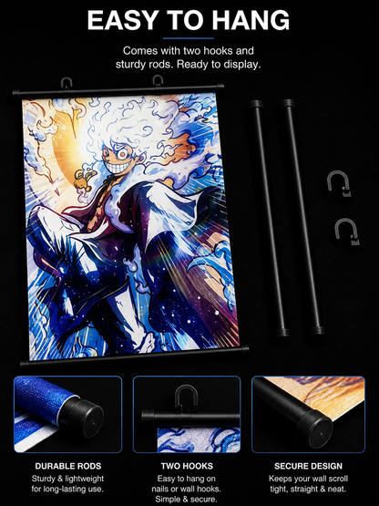 One Piece: Sun God Nika Wall Scroll