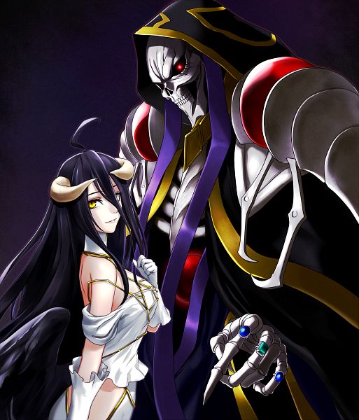 Ainz & Albedo Metallic Poster