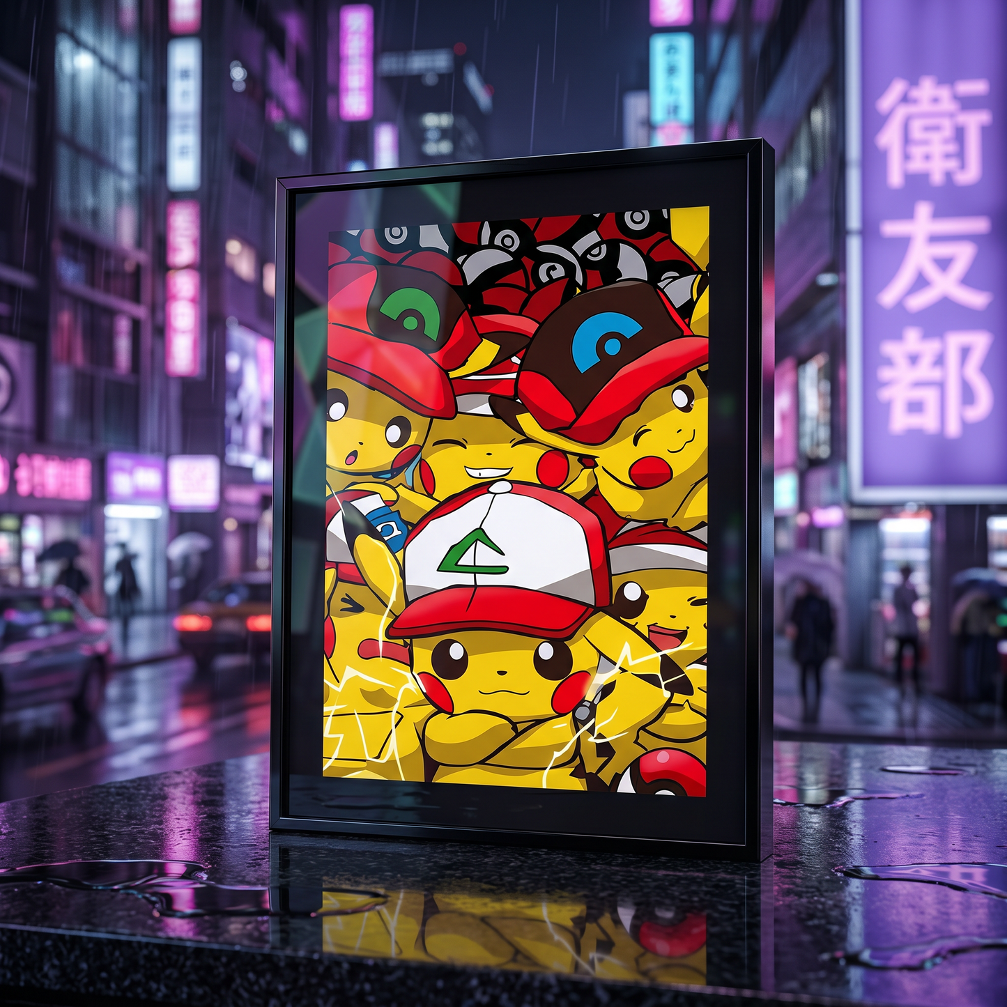 Pokémon: Pikachu Persona 3D Poster