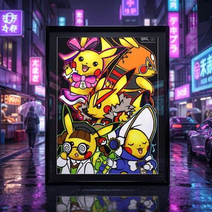 Pokémon: Pikachu Persona 3D Poster