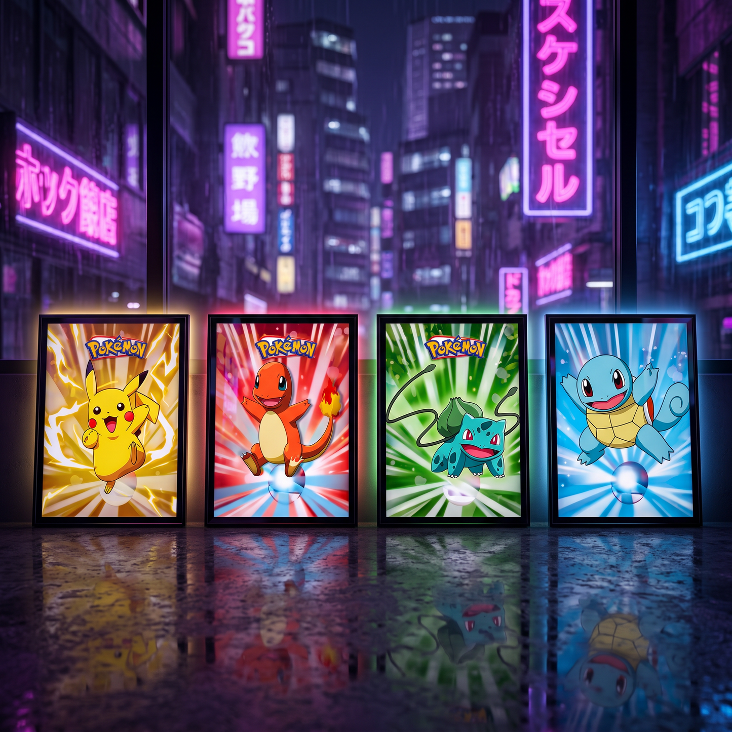 Pokémon: Starter Squad 3D Poster