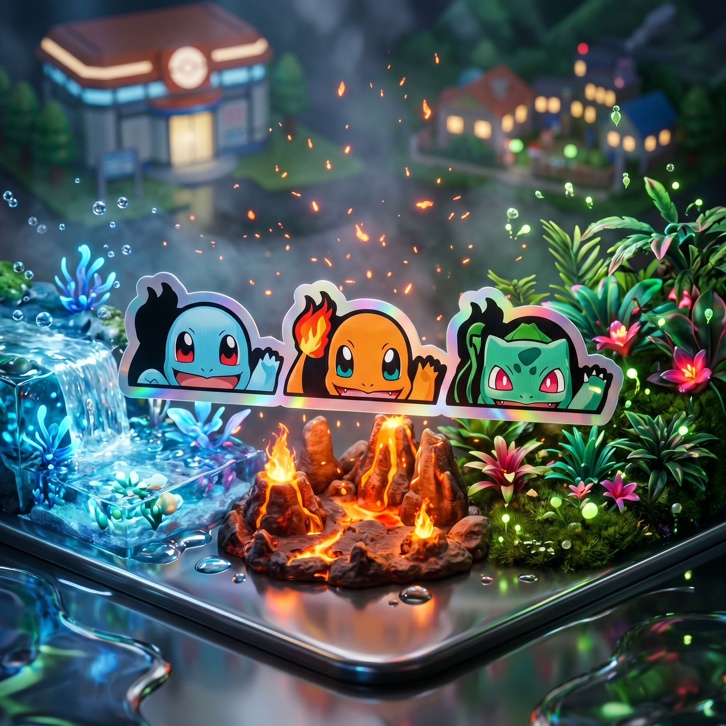 Pokemon: Kanto Origins 3D Stickers