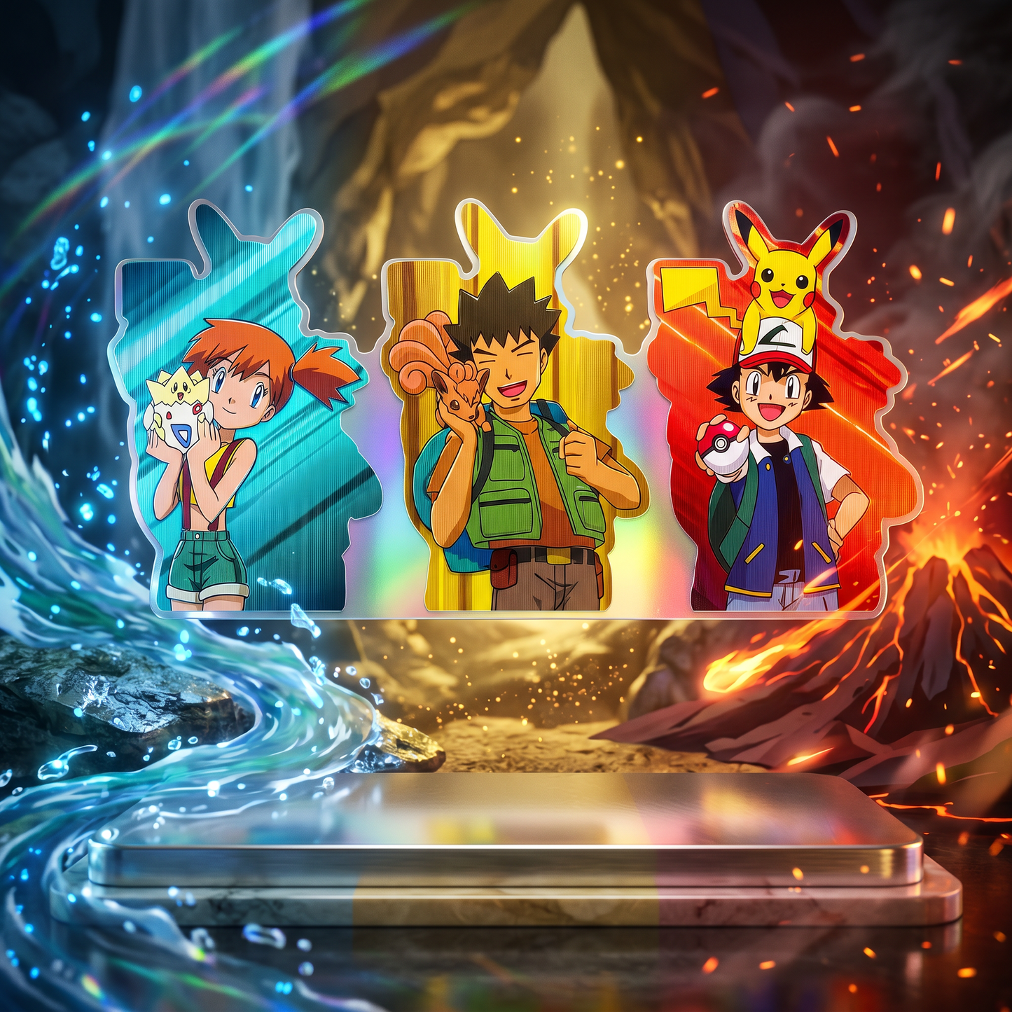 Pokemon: Indigo Crew 3D Sticker