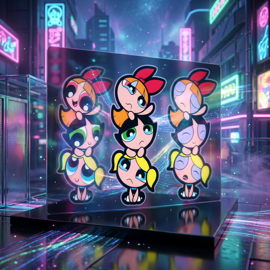 Powerpuff Girls 3D Sticker