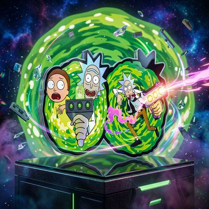 Rick and Morty 3D Stickers