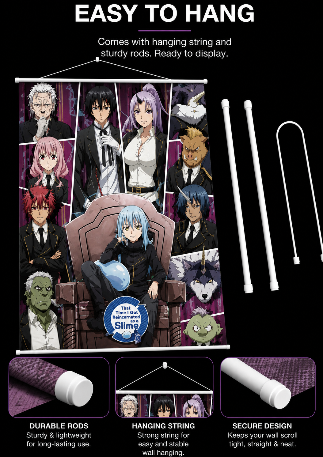 Reincarnated as a Slime: Jura Tempest Wall Scroll