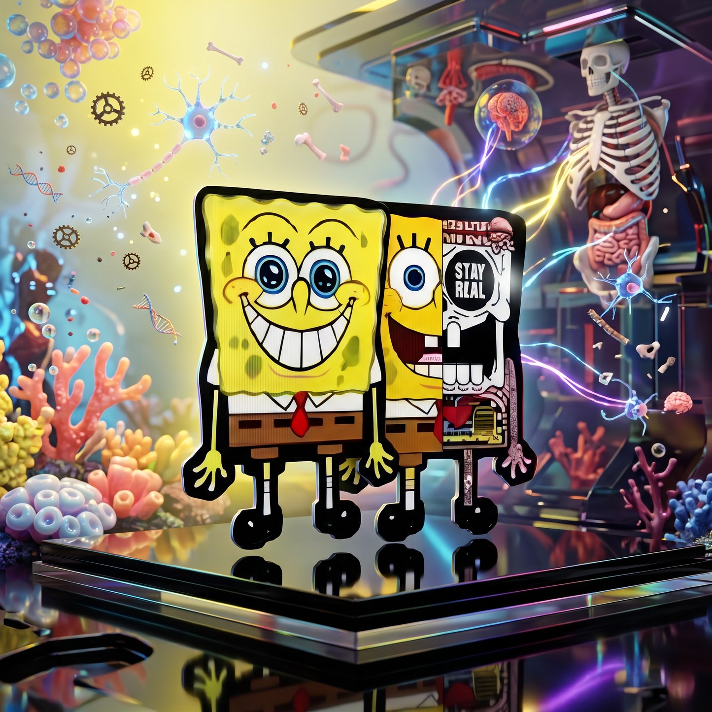 SpongeBob 3D Stickers