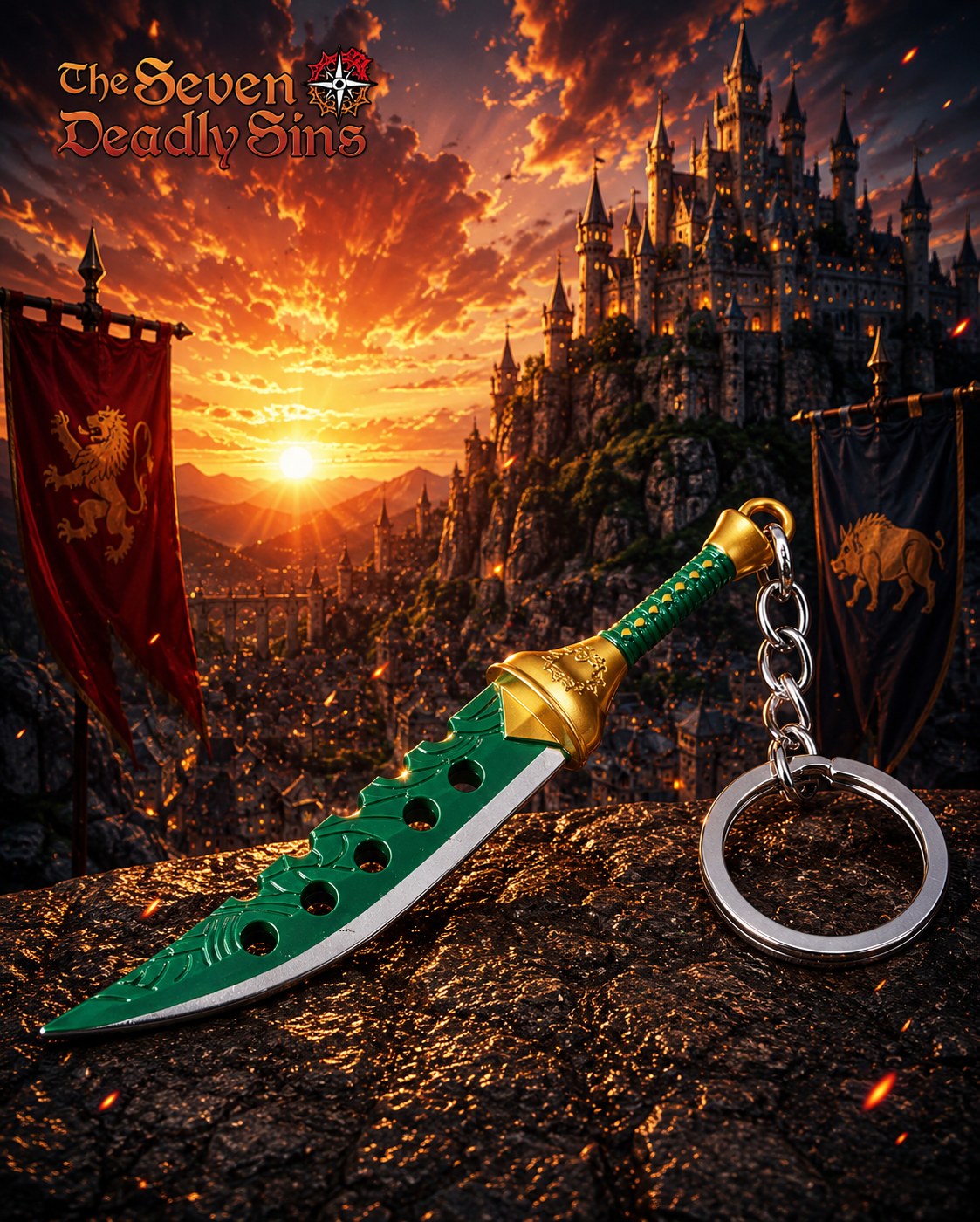 Seven Deadly Sins: Legendary Weapons Keychains