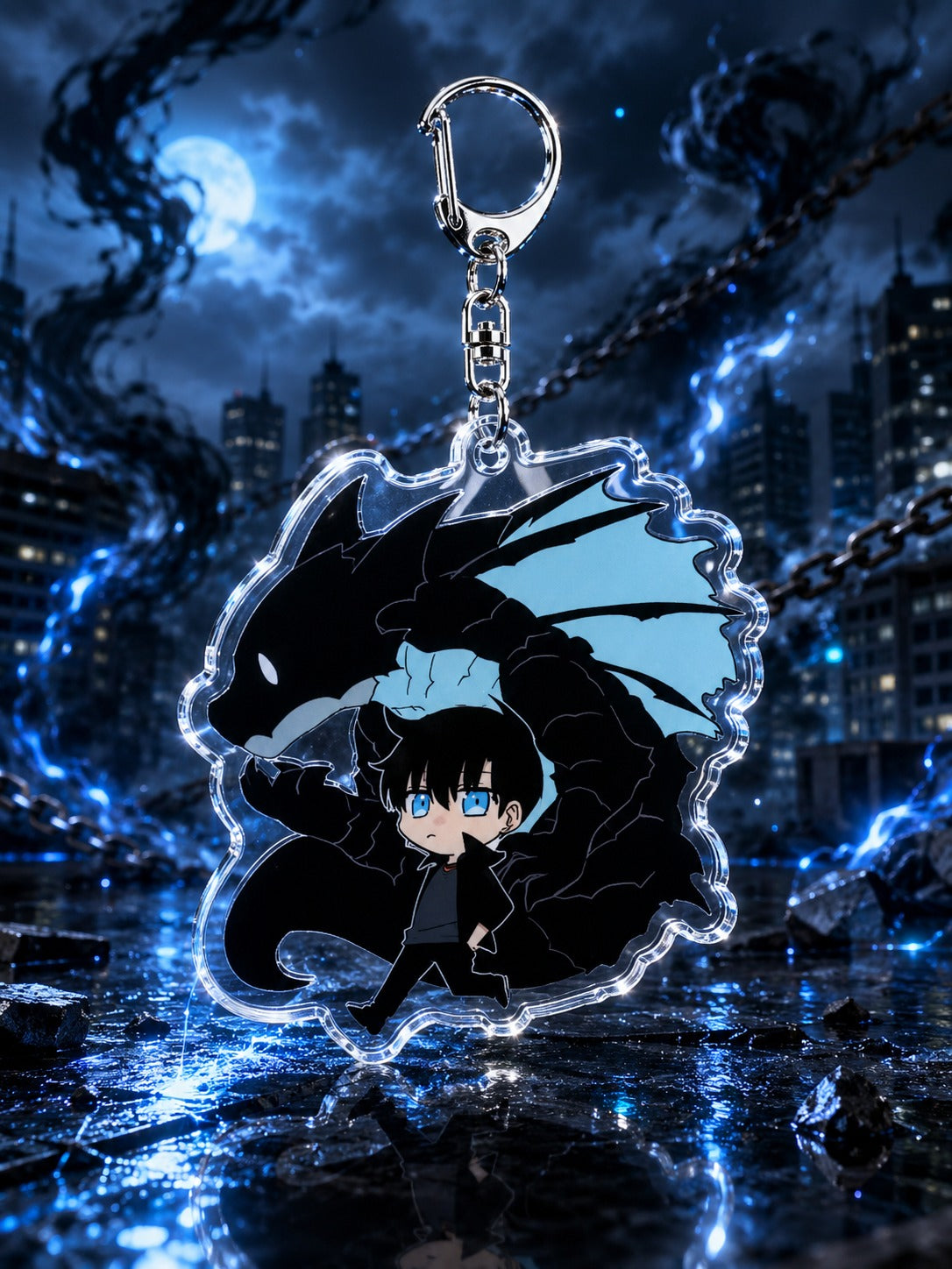 Solo Leveling: Chibi Monarch Acrylic Keychains