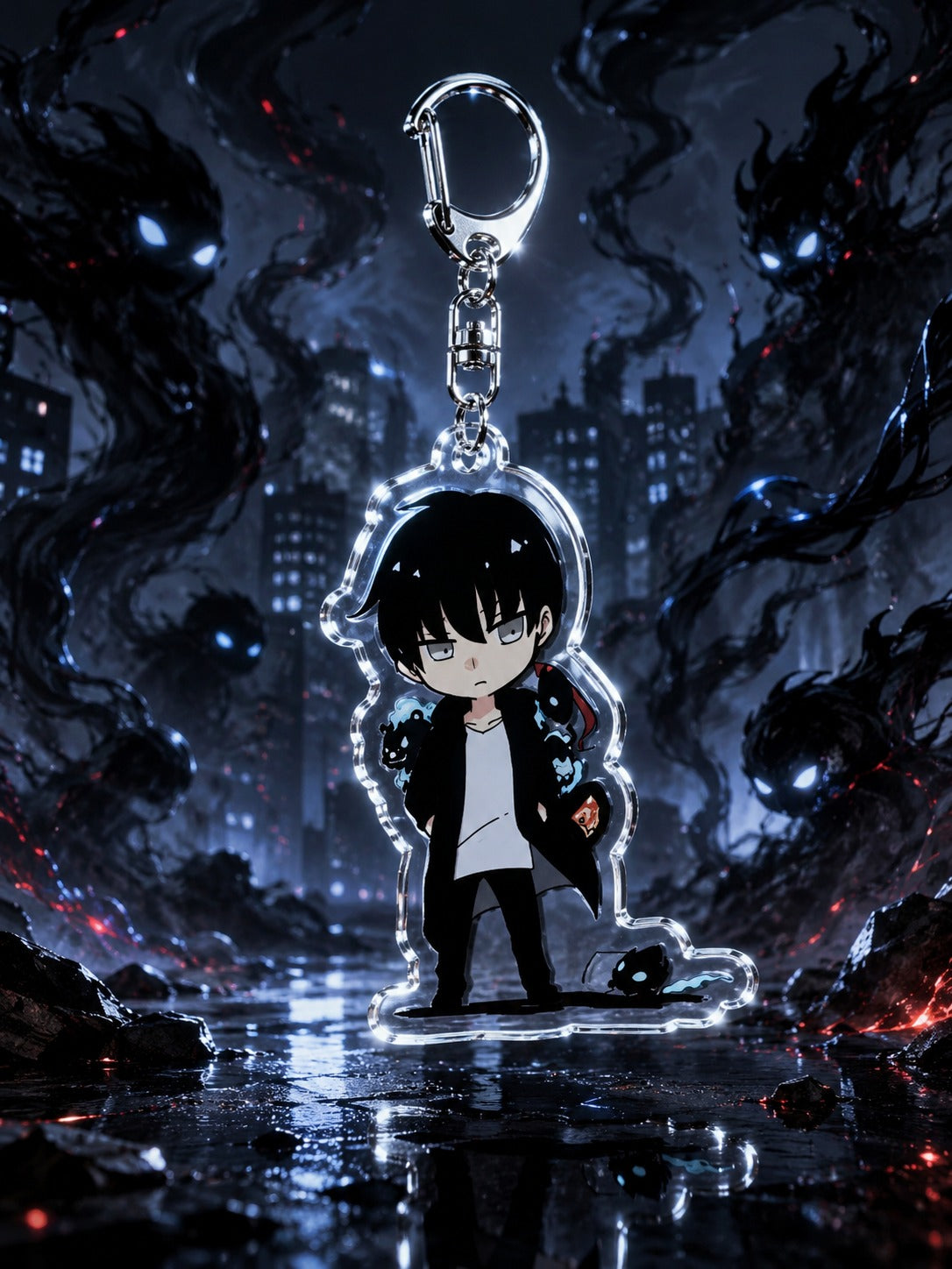 Solo Leveling: Chibi Monarch Acrylic Keychains