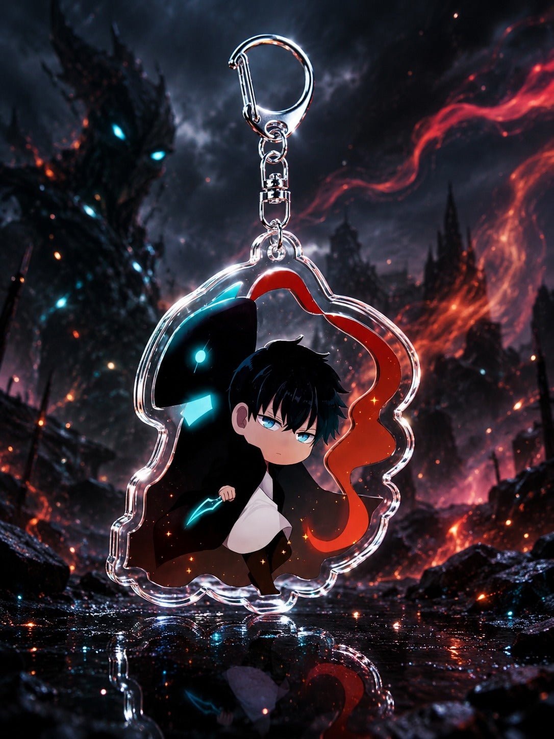 Solo Leveling: Chibi Monarch Acrylic Keychains