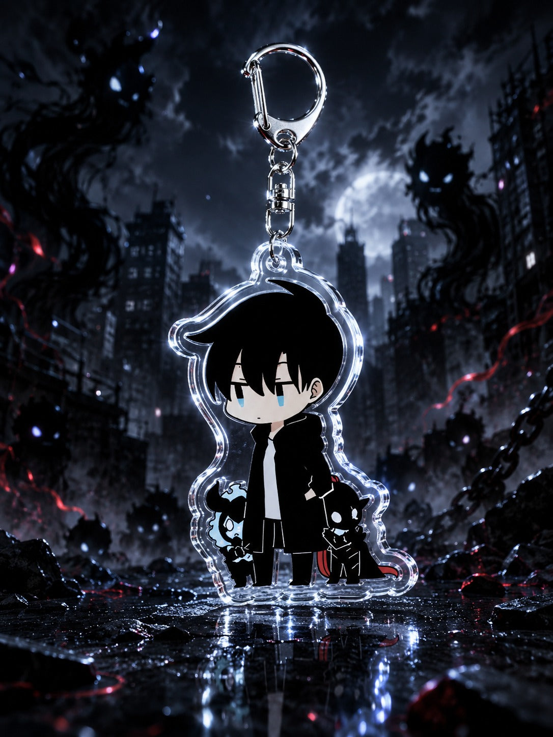 Solo Leveling: Chibi Monarch Acrylic Keychains