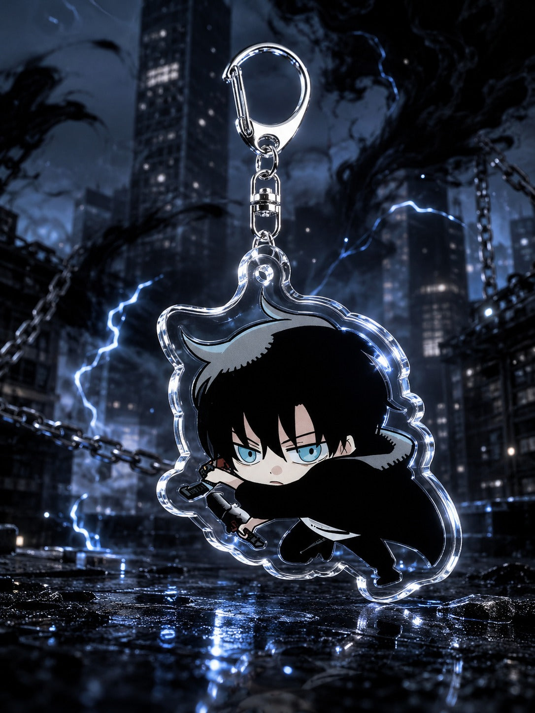 Solo Leveling: Chibi Monarch Acrylic Keychains