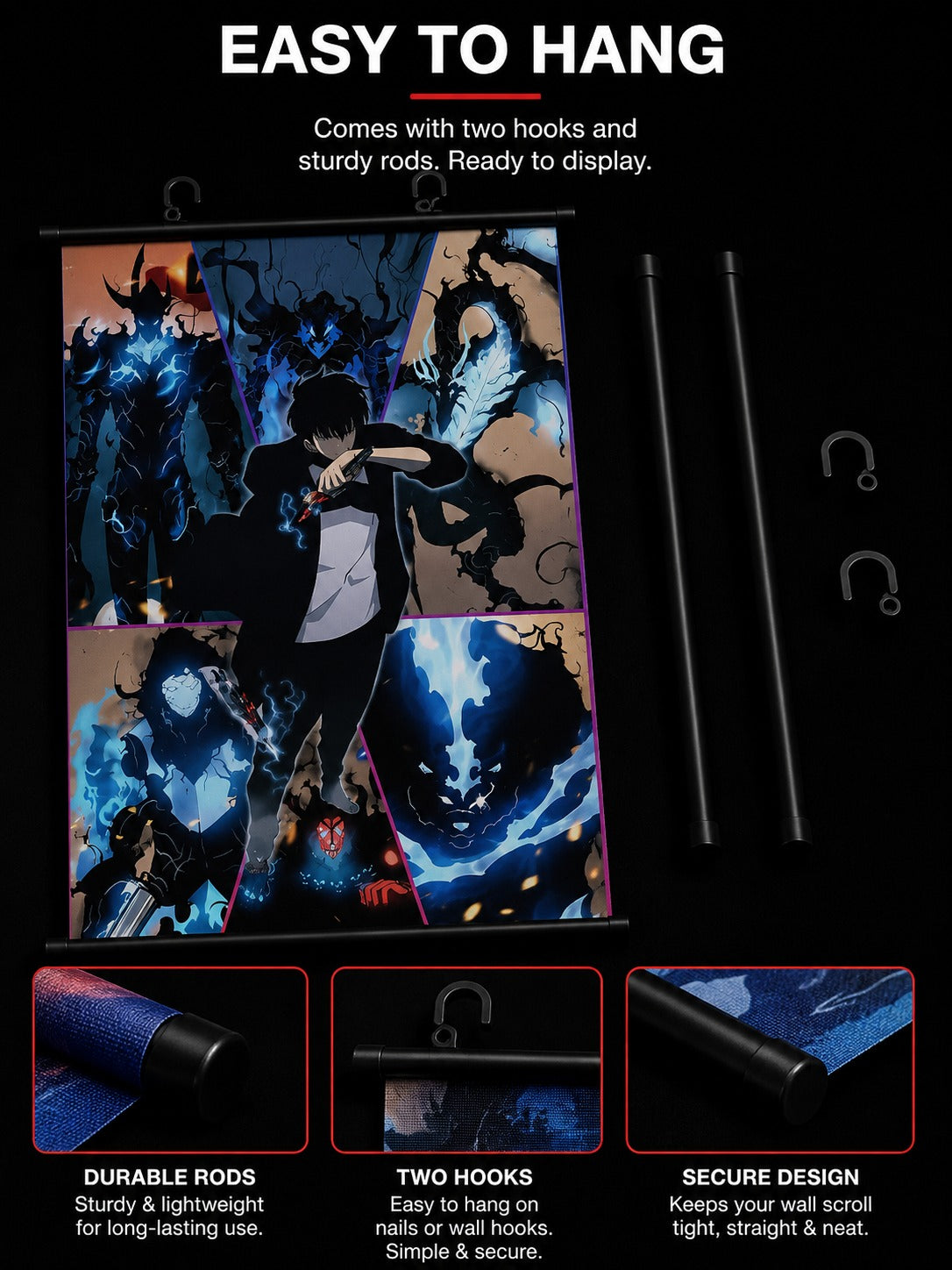 Solo Leveling: Sung Jinwoo Wall Scroll