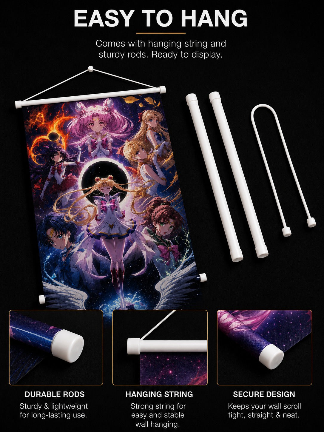 Sailor Moon: Cosmic Guardians Wall Scroll