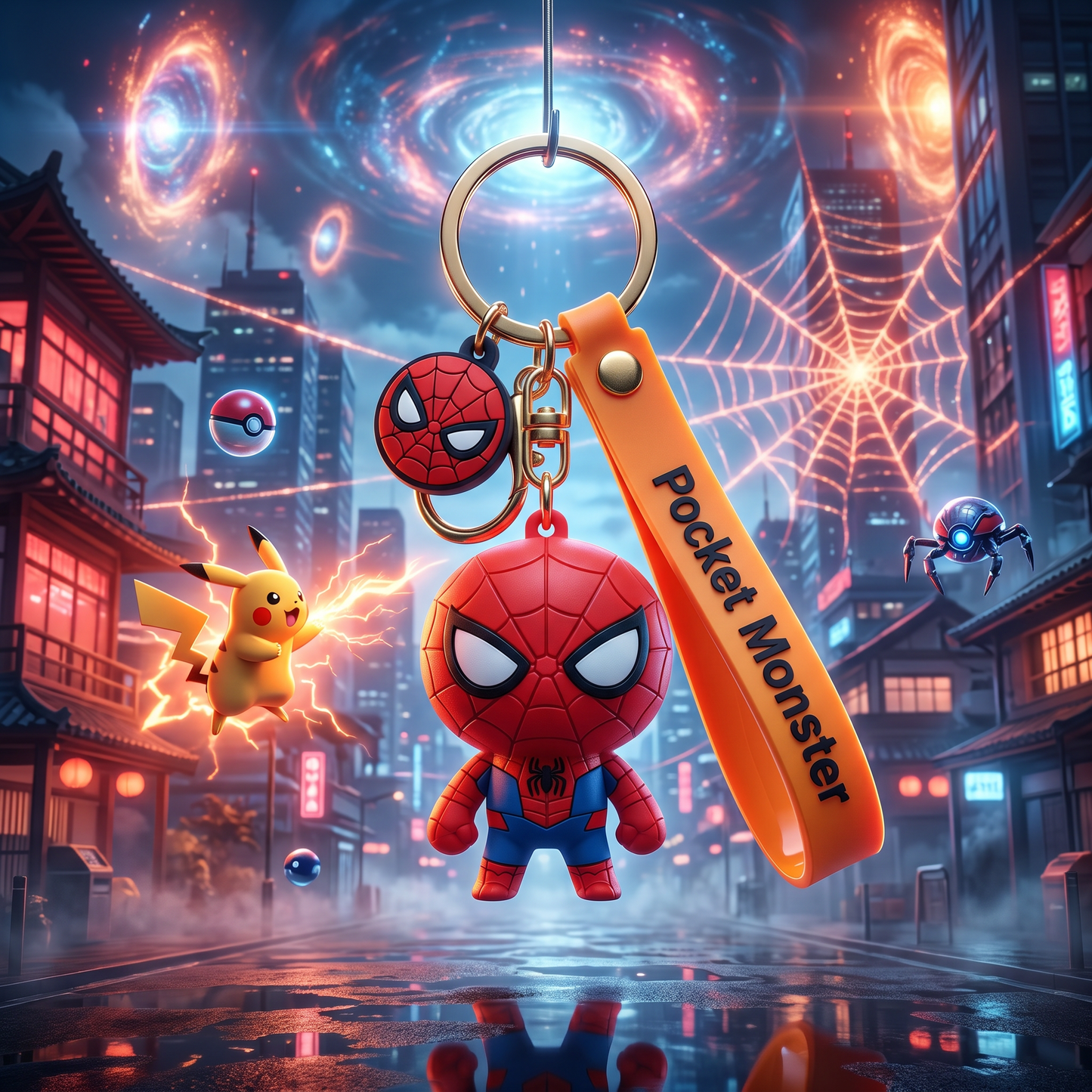 Spiderman: Character Wristlet Keychains