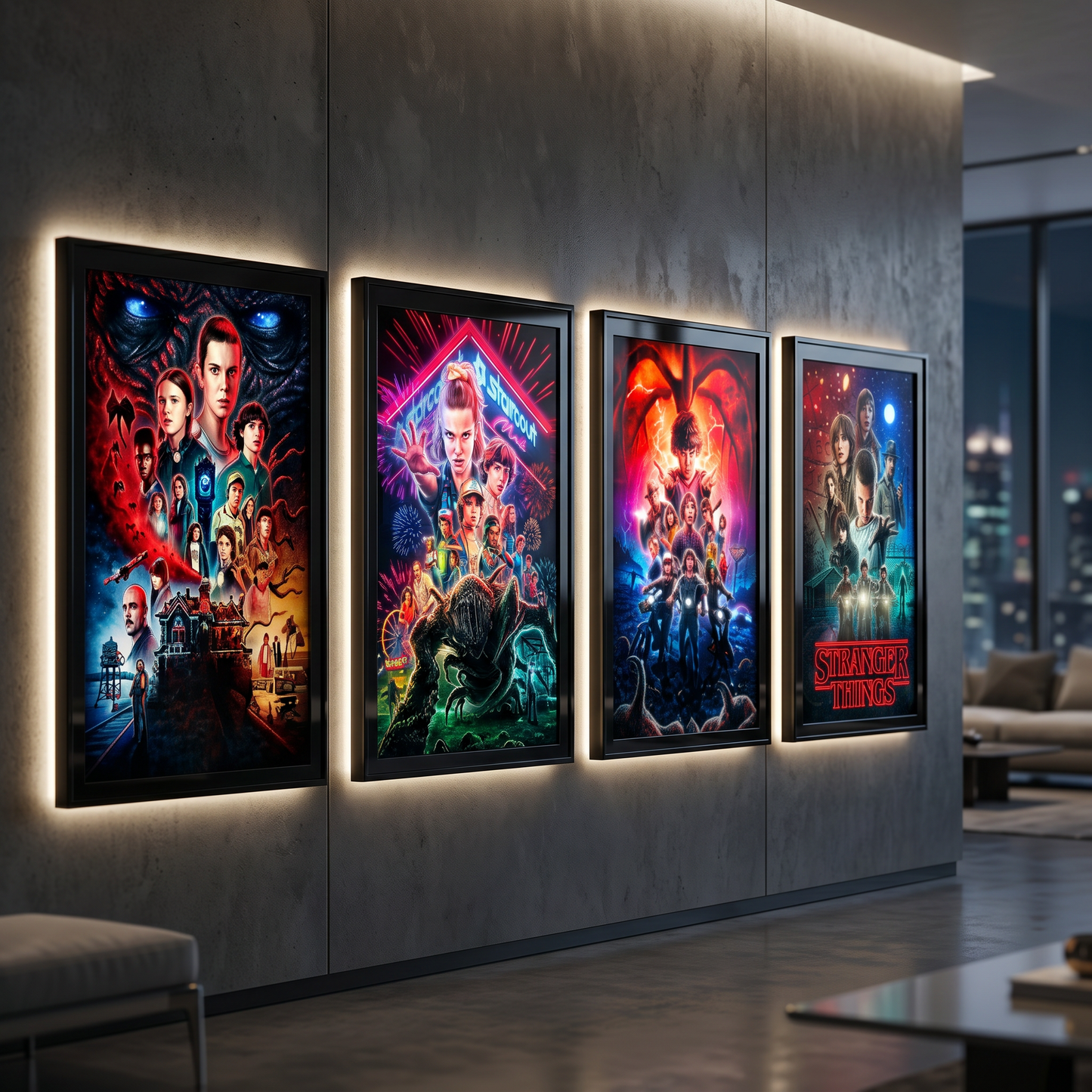 Stranger Things 3D Poster
