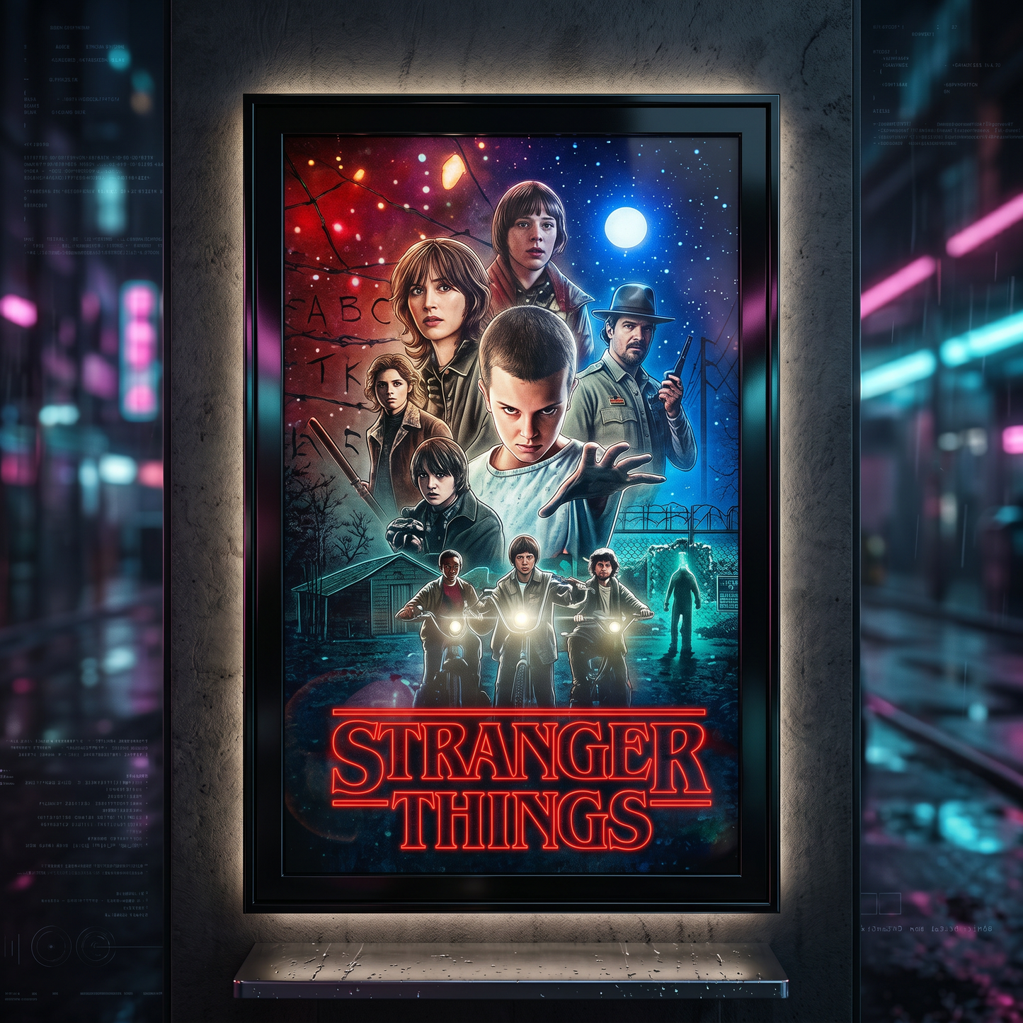 Stranger Things 3D Poster