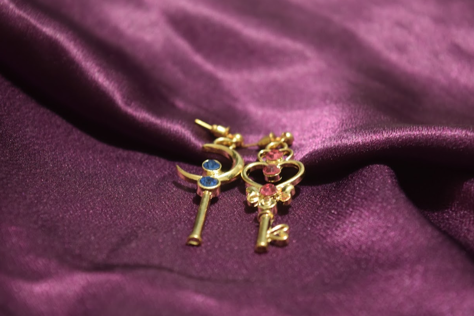 Sailor Moon Earrings - The Moon & The Key