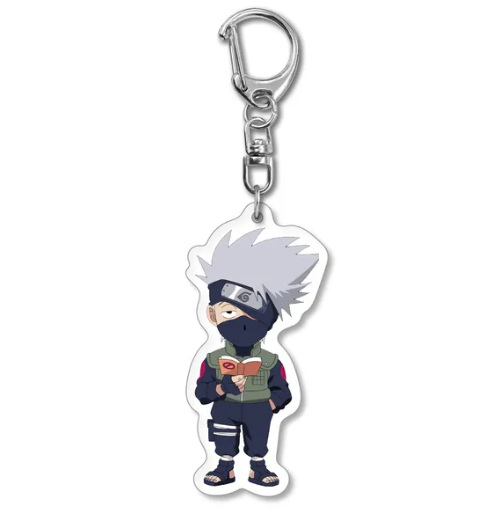 Kakashi Reading Acrylic Keychain