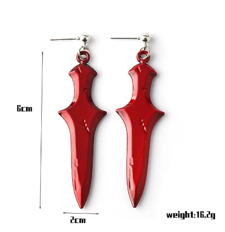 Shaman King Red Sword Earring