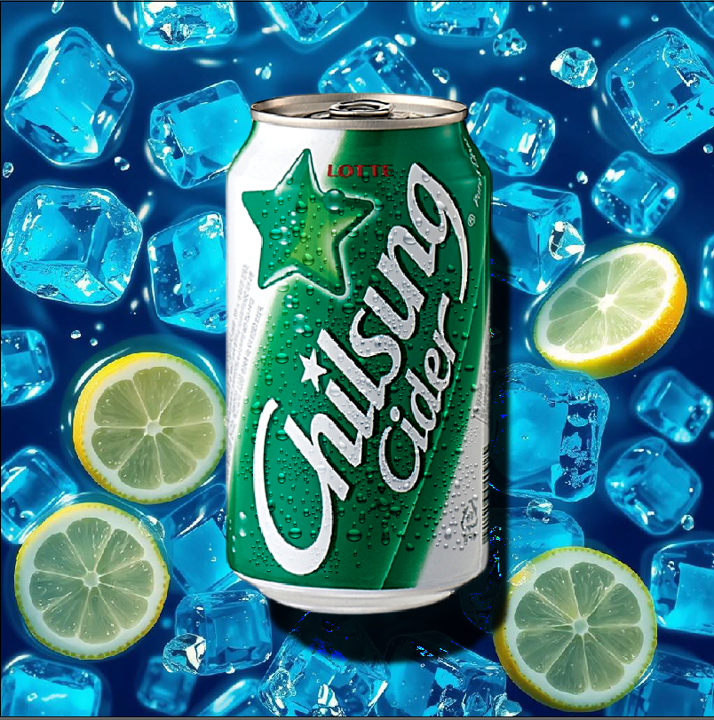 Lotte Chilsung Cider – Lemon-Lime (355ml Can)