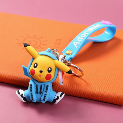 Blue Track Suit Pikachu Keychain