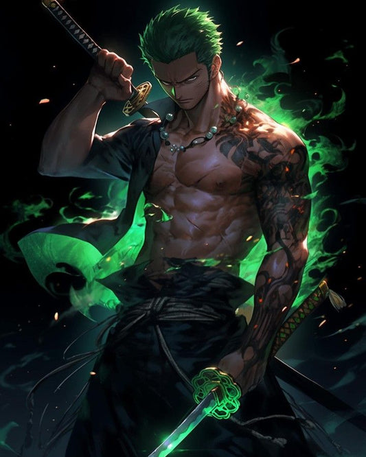 Zoro Metallic Poster