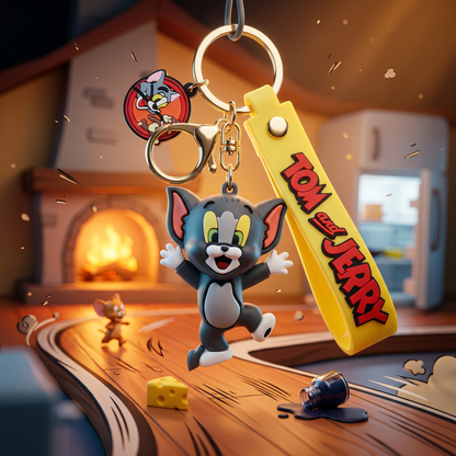 Tom and Jerry Keychain