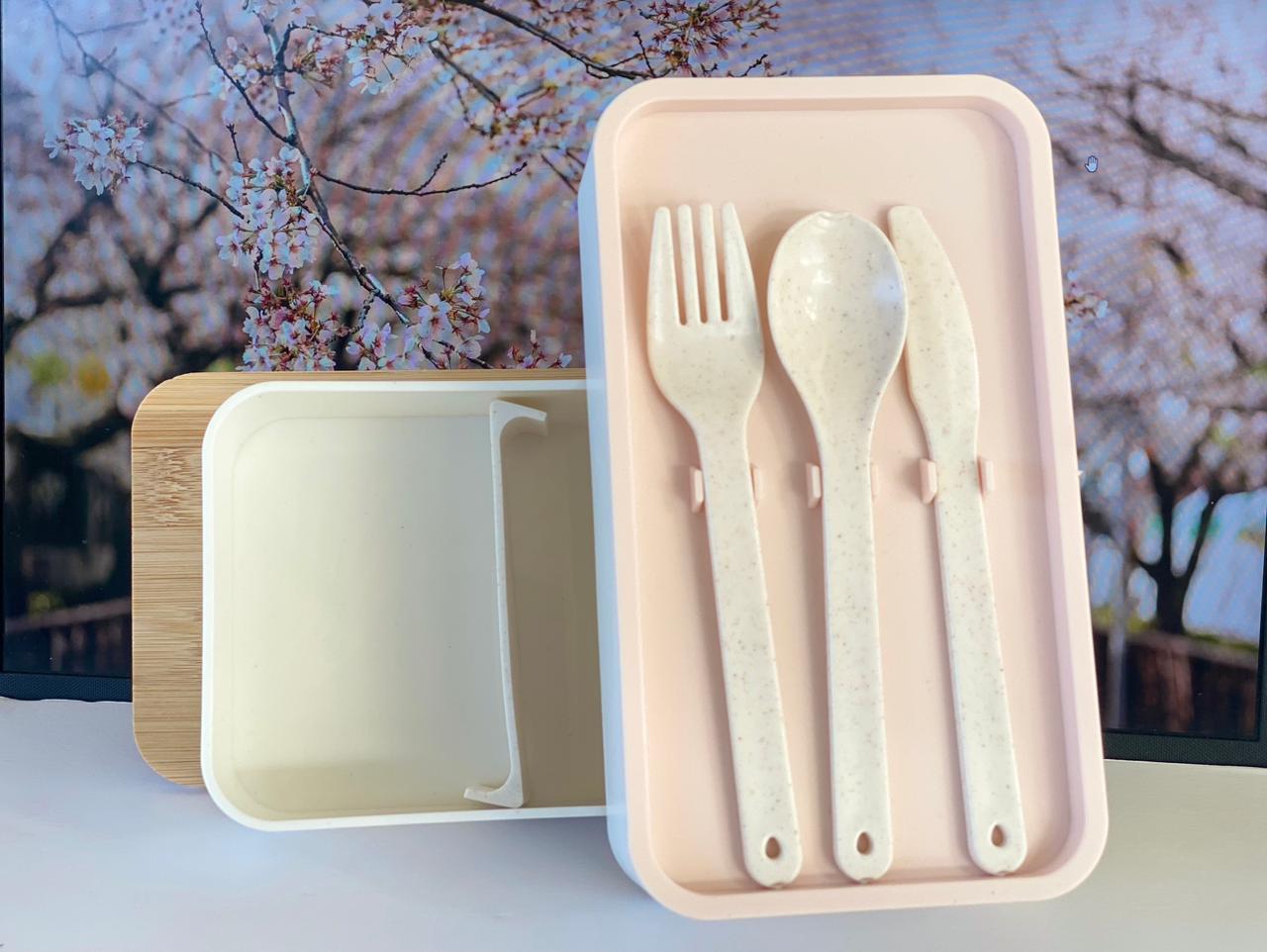 Two Compartment Stackable White Bento Box – Animate Jamaica