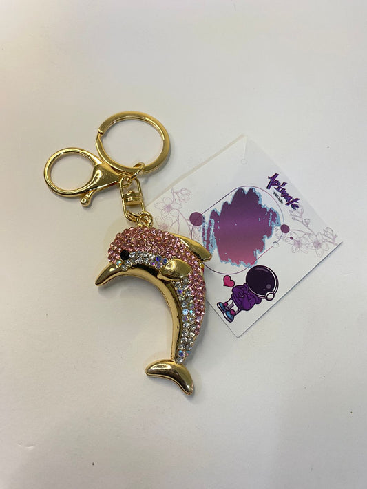 Pink Dolphin Keychain