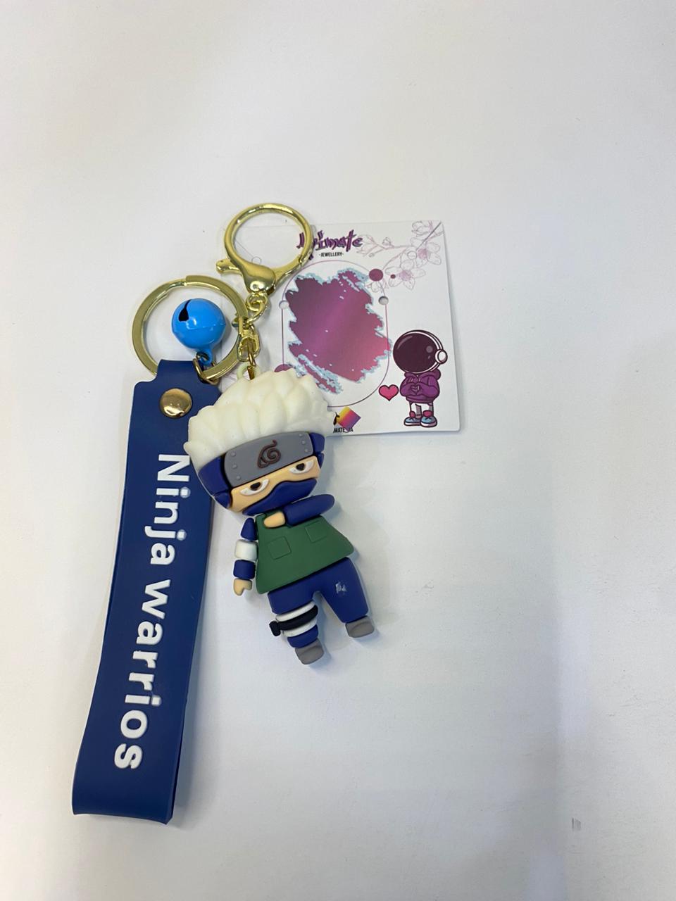 Kakashi PVC Keychain with Bell