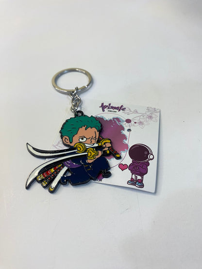 Zoro Metal Keychain – Three Swords Style