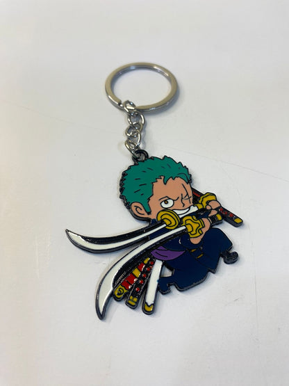 Zoro Metal Keychain – Three Swords Style