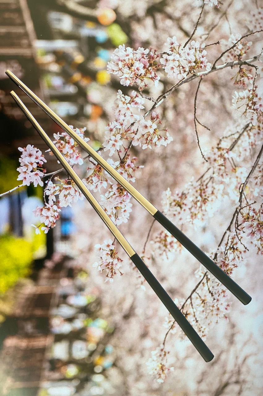 Half Black Metallic Chopstick