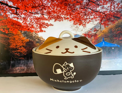 Cozy Cat Ramen Bowl - Coffee