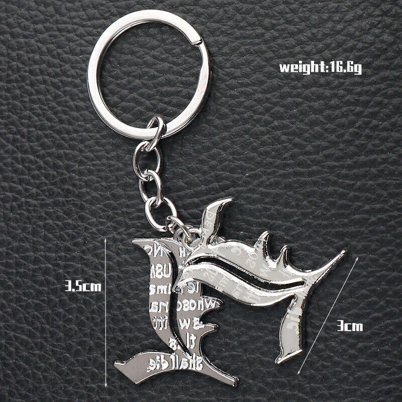 2-Piece L Silver Keychain