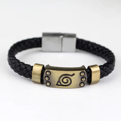 Rustic Hidden Leaf Insignia Bracelet